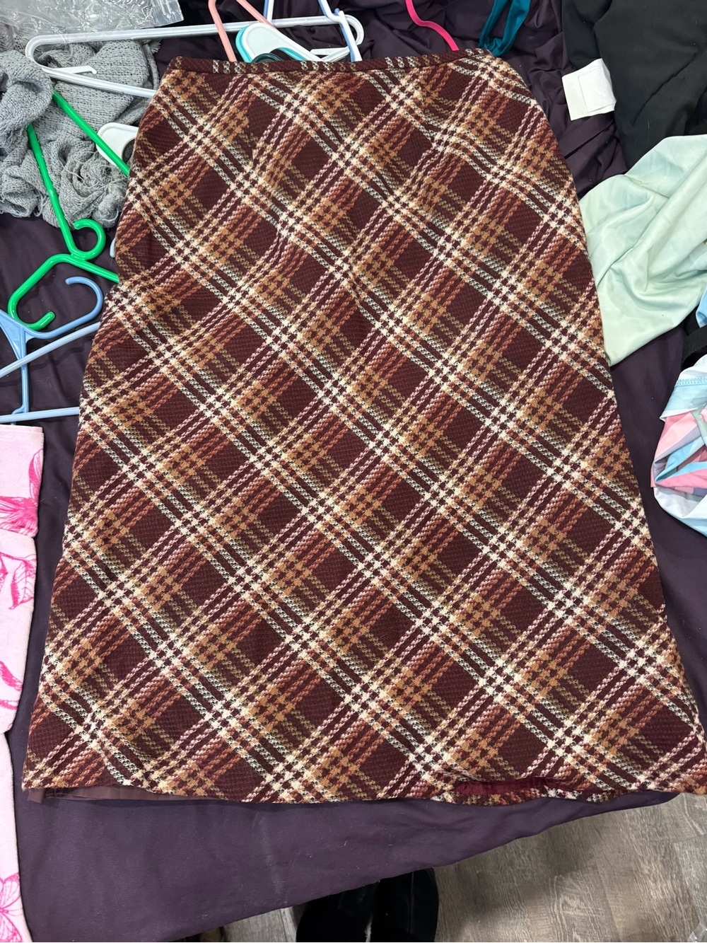 Vintage Rena Rowan Wool Skirt